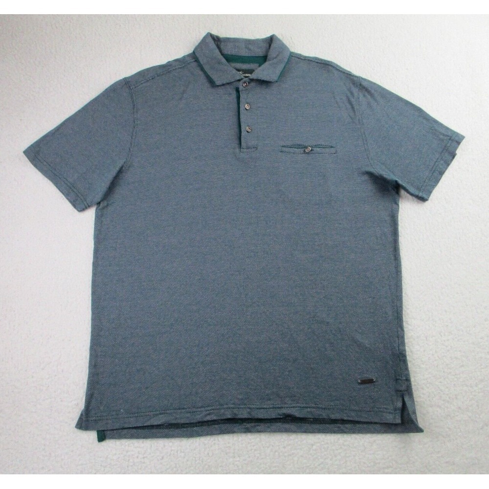 Rodd &‎ Gunn Polo Shirt Mens L Original Fit Green Pink Knit Short Sleeve Active